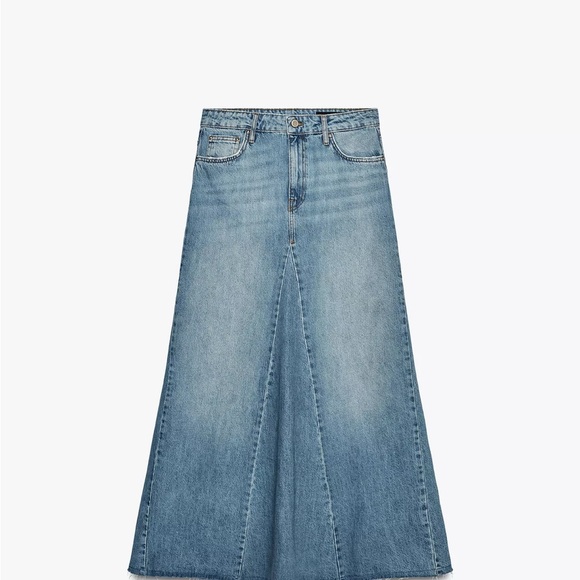 Zara Dresses & Skirts - Zara Maxi Denim Skirt